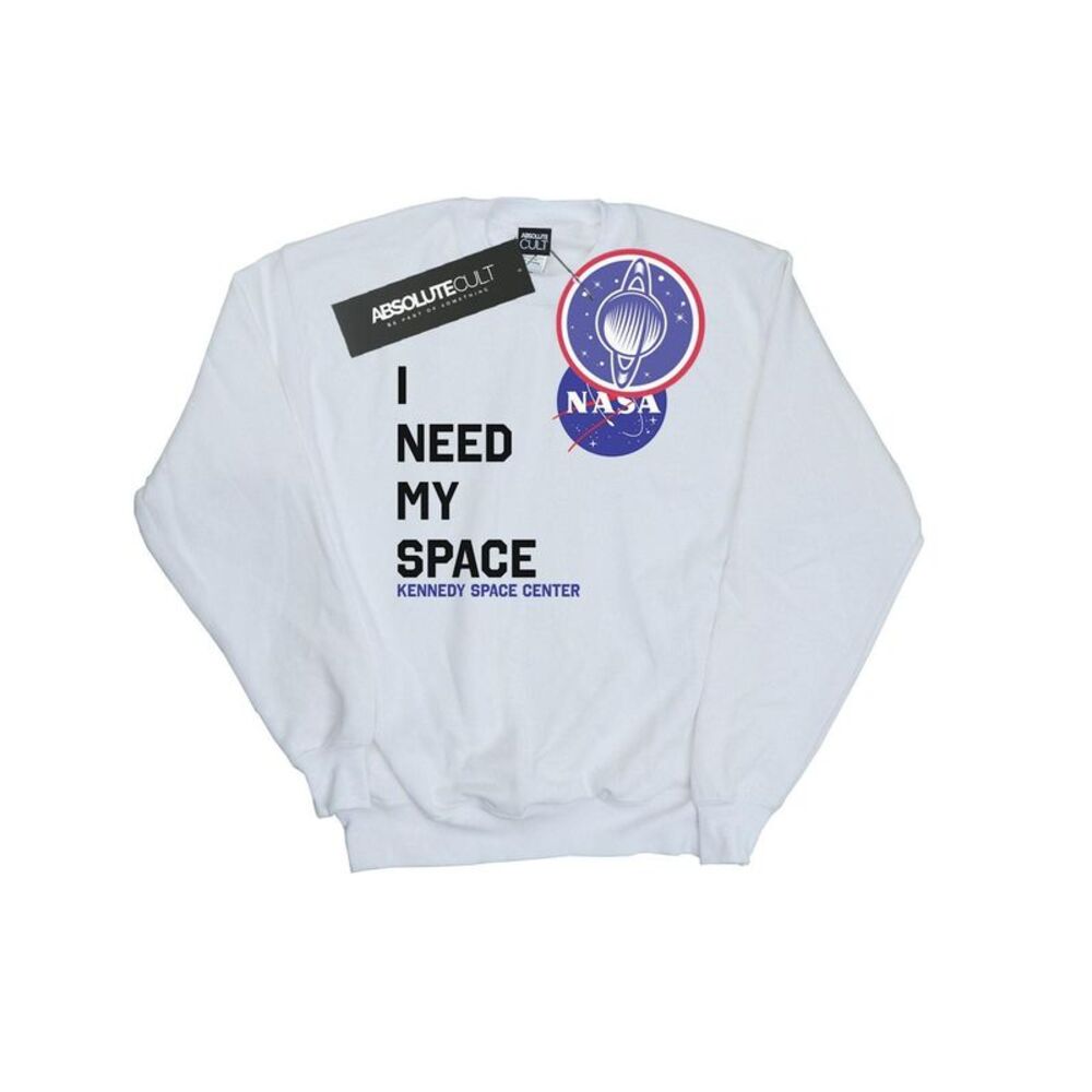 NASA Mens I Need My Space Sweatshirt / White
